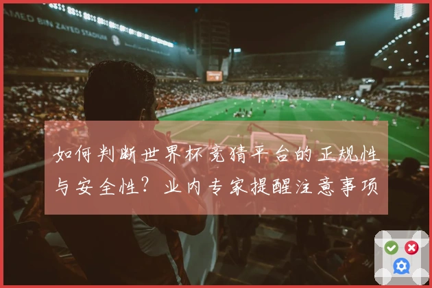 如何判断世界杯竞猜平台的正规性与安全性？业内专家提醒注意事项有哪些？